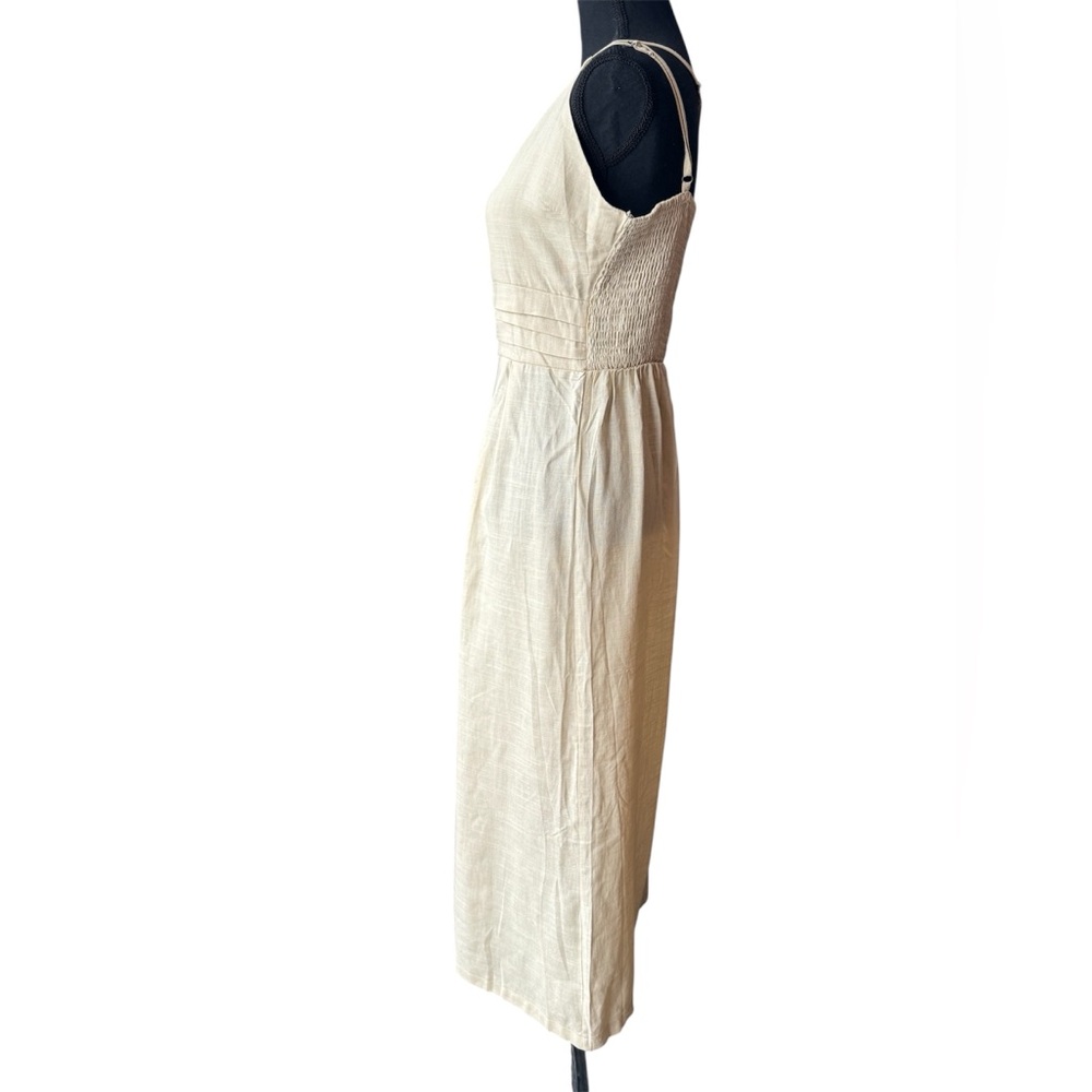 Elegant Cream One-Shoulder Jumpsuit - Picture 3 of 9